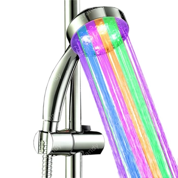

Multicolor fast flashing handheld shower head without package 8008-A25