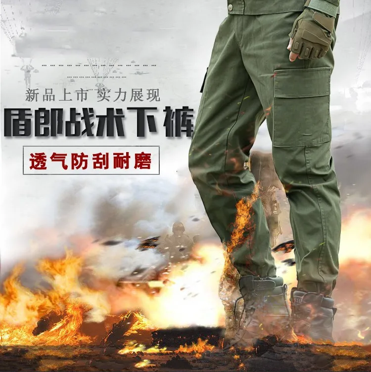 Военные тактические брюки-карго, армейские зеленые хлопковые брюки, мужские рабочие брюки, рабочие брюки, мужские брюки