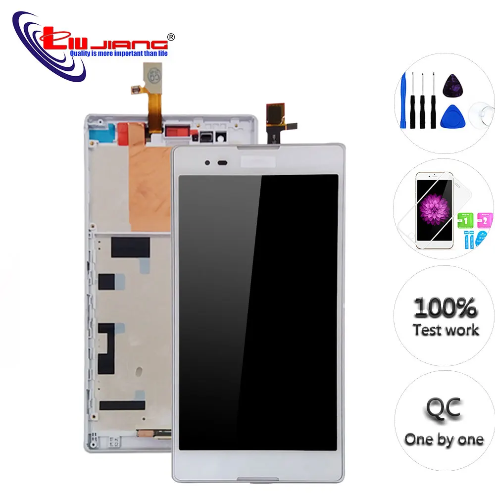 

6.0'' Original Display For Sony T2 Ultra D5322 D5303 D5306 XM50h LCD Display Touch Screen Digitizer with Frame Replacement