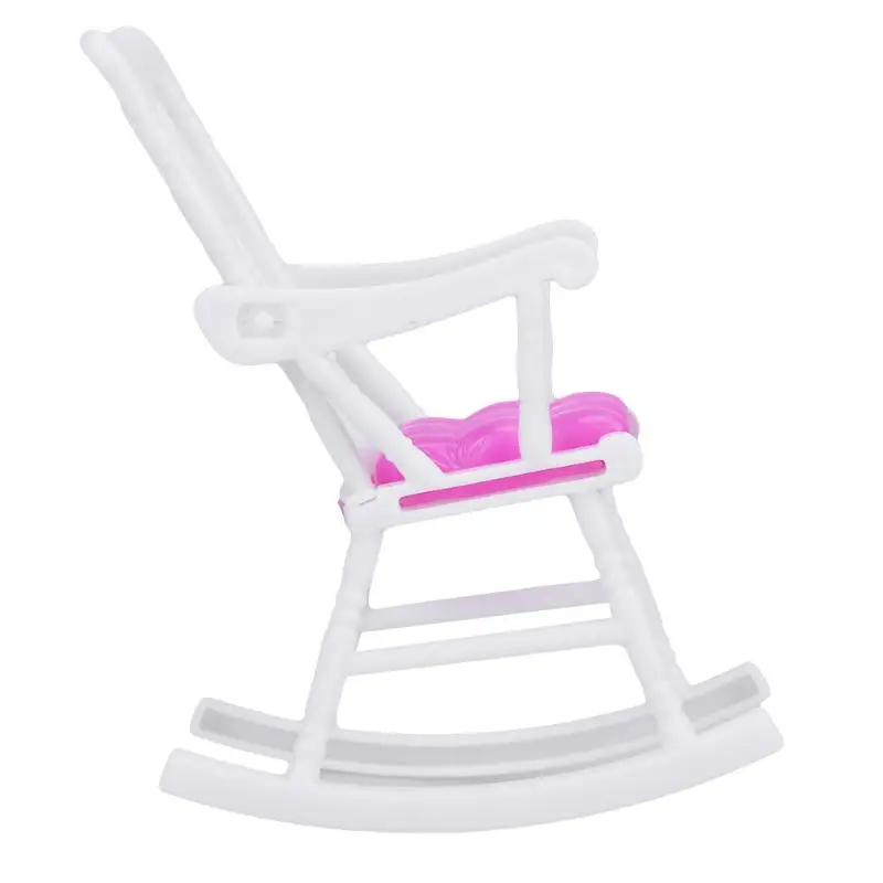

1pc Mini Doll Rocking Chair for Barbie Accessories Doll House Furniture Dollhouse Room Decoration Children Girls Toy Gift