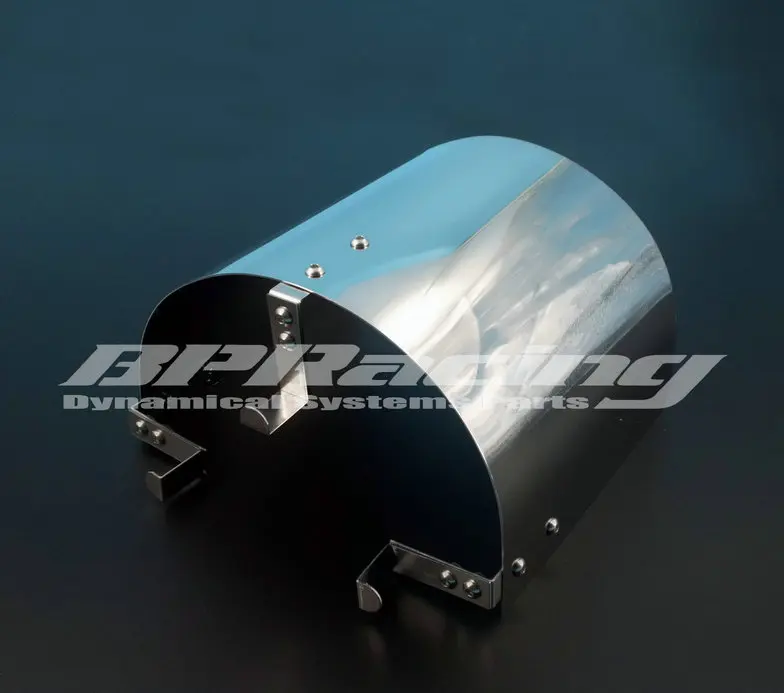 RED 2006 UNIVERSAL 76mm 3/" INCHES CHROME HEATSHIELD AIR INTAKE FILTER