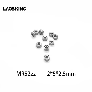 

10pcs MR52 Z 2X5X2.5mm Low-speed Mini Deep Groove Ball Bearings Miniature MR52ZZ MR52Z L-520ZZW52 2*5*2.5 mm Brand New