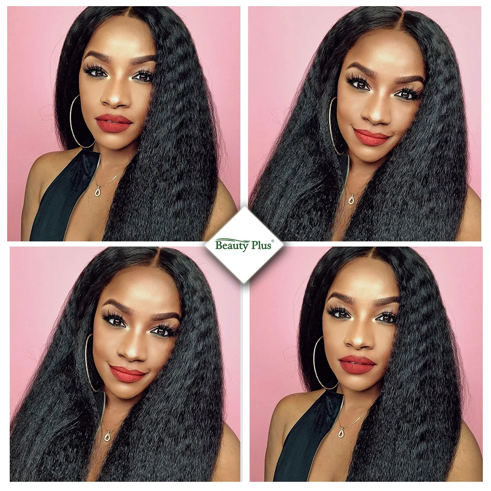 Alipop kinky straight hair bundles with closure (1)