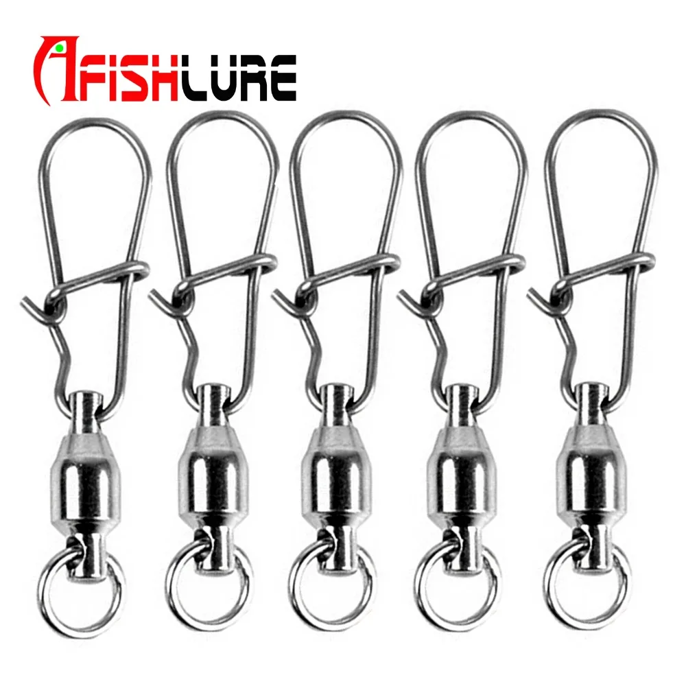 

11 Sizes 10pcs Stainless Steel High-speed Rotation Pin Lure Swivel Enhanced Pin Fishing Accessory for Fishing