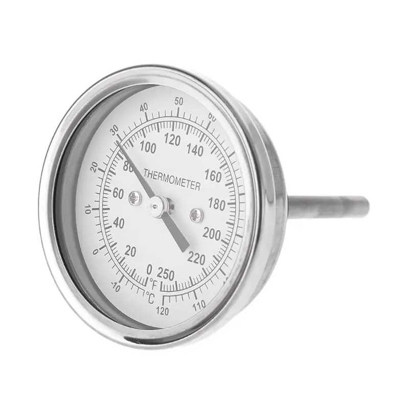 

Home Brewing Thermometer Stainless Steel Celsius/Fahrenheit Water Temperature Meter Bimetal Temperature Sensor Probe