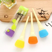 4 шт./партия, креативный художественный фильтр для заварки чая, Силиконовый Фильтр для заварки чая, ча Infusor с розничной коробкой Infusores