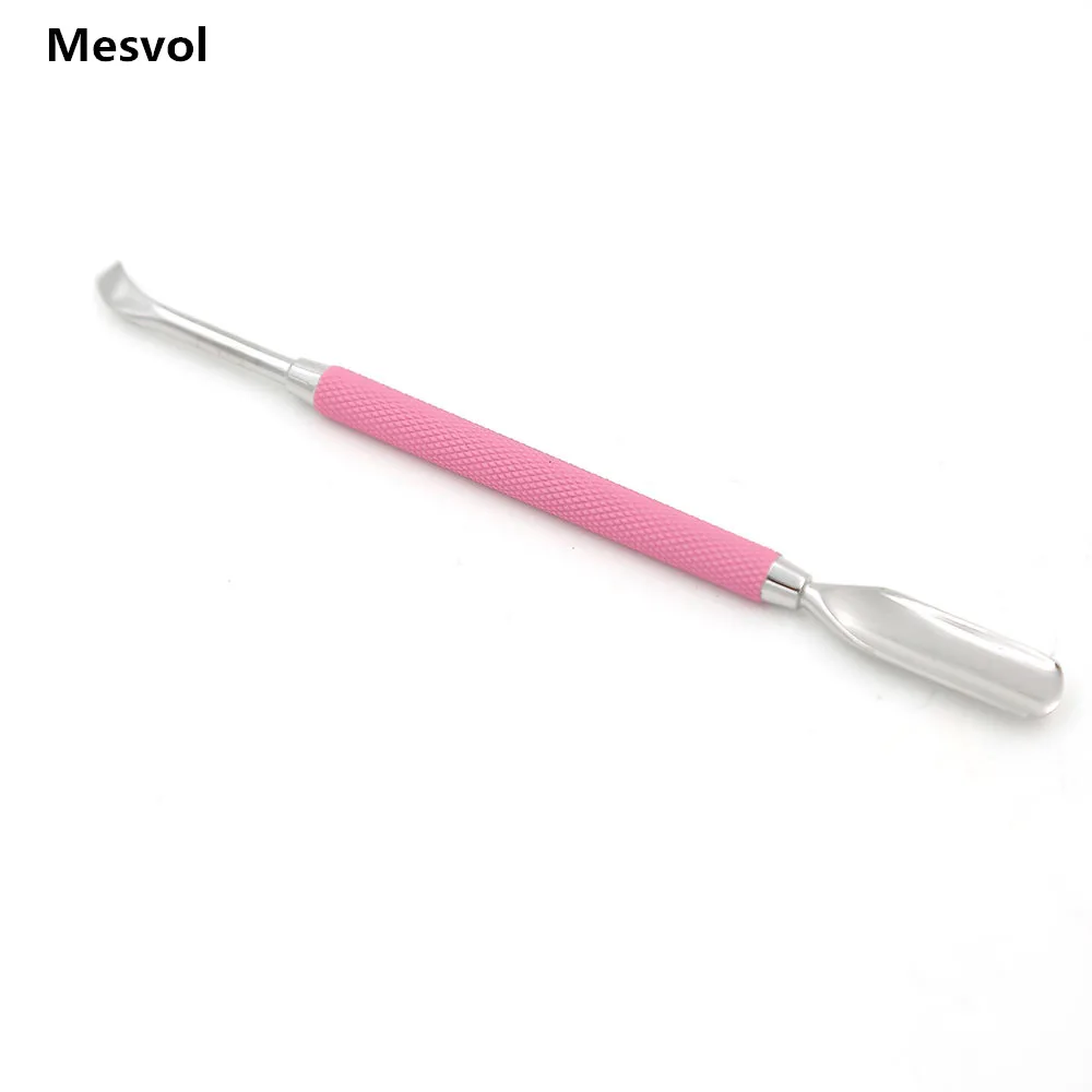 

Nail Tools Cuticle Pusher Pink Painting professional Spoon 1 Pcs Pedicure Tool Nail Cleaner Manicure Stainless Steel 511
