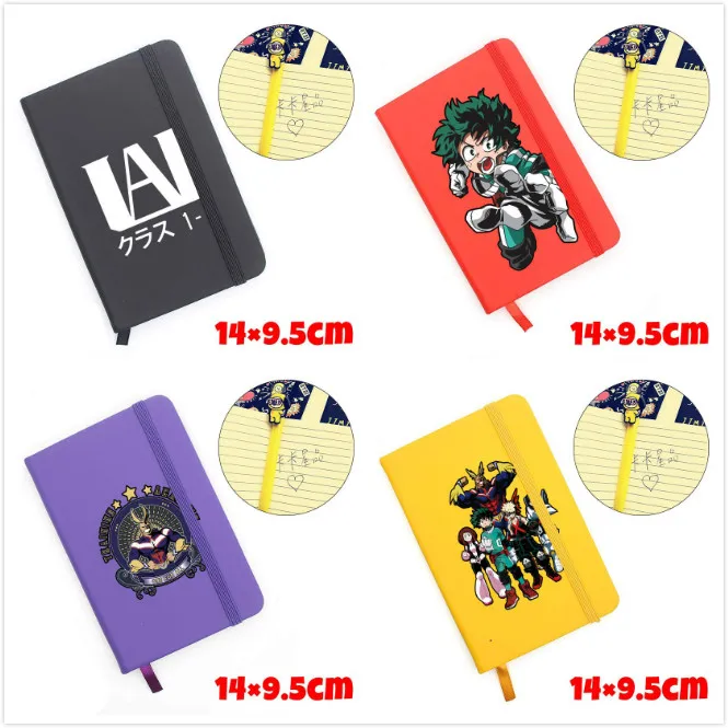 Аниме Мой герой Academy Izuku Midoriya Katsuki Bakugou правит записной книгой для учебы работы
