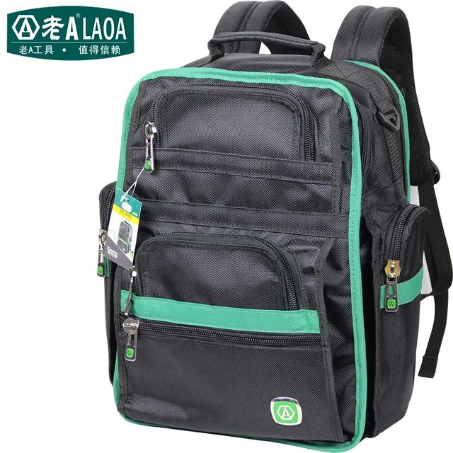 Tool Kit Features Oxford Cloth Backpack Canvas Thickening Tool Kit Features Oxford Cloth Backpack Canvas Thickening Electrician Package Bag Maintenance