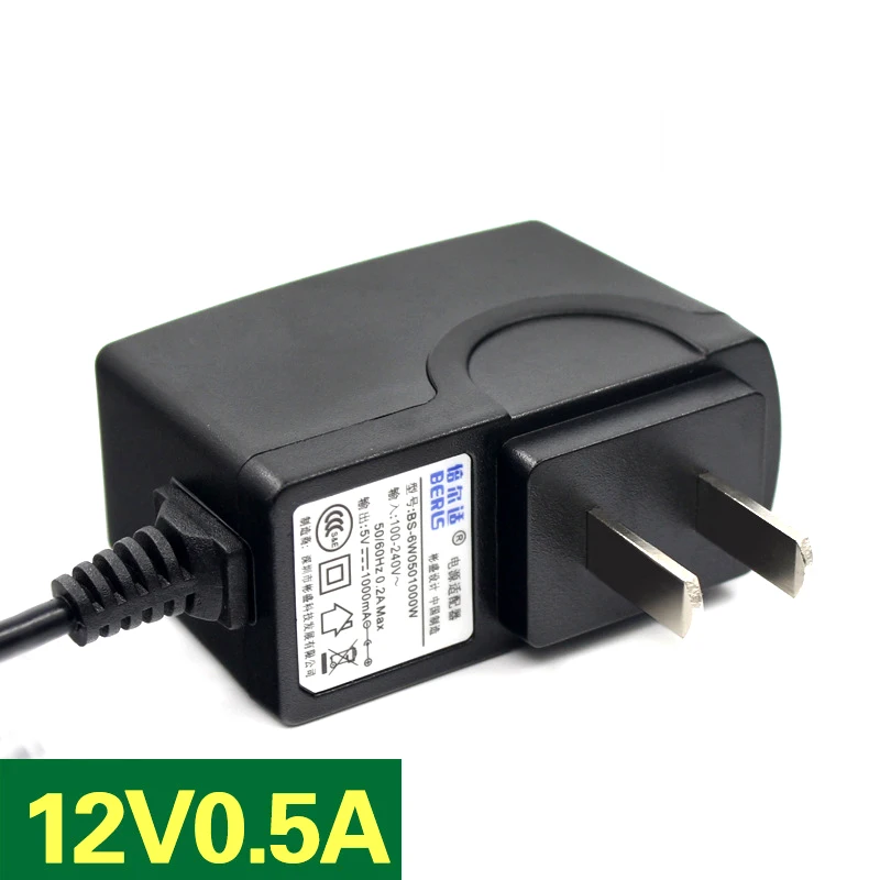 100 шт./лот источник питания 12v0. 5a адаптер питания роутеры зарядное устройство 3C Сертификация