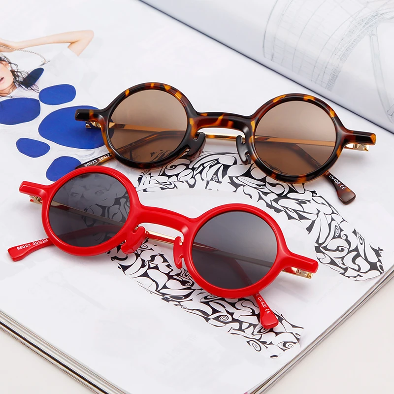 Сорвино ретро маленькие круглые солнцезащитные очки для женщин Для мужчин защитные солнечные очки дизайнерские фестиваль 90s маленькие круглые солнечные очки красные оттенки SN237