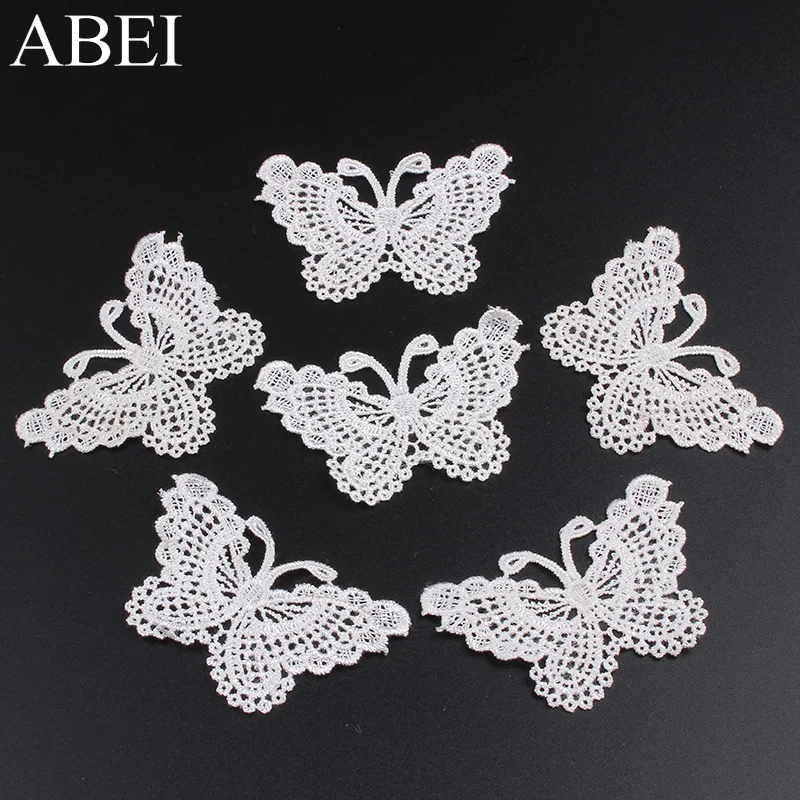 Embroidered Butterfly Appliques 10pcs lace sewing accessories lace accessories lace garment accessories clothing accessories sewing patches