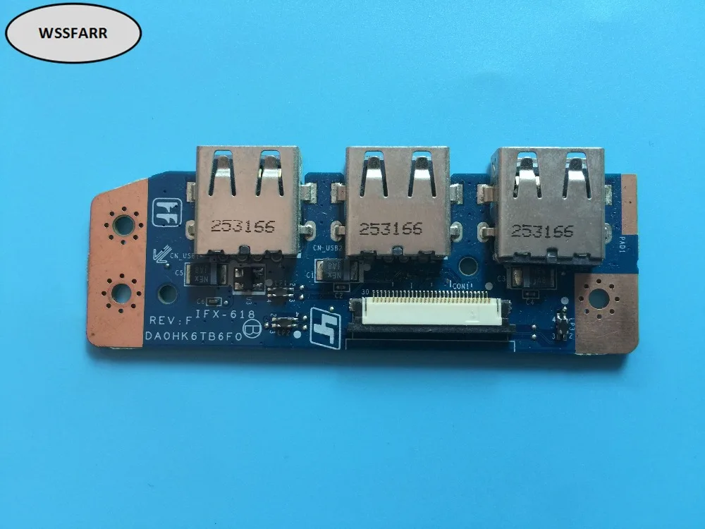 

Genuine FOR Sony VAIO SVE15115FXS SVE151D11L SVE151 SVE151J13M SVE1513M1EW VPCEG Series USB Port Board IFX-618 DA0HK6TB6F0