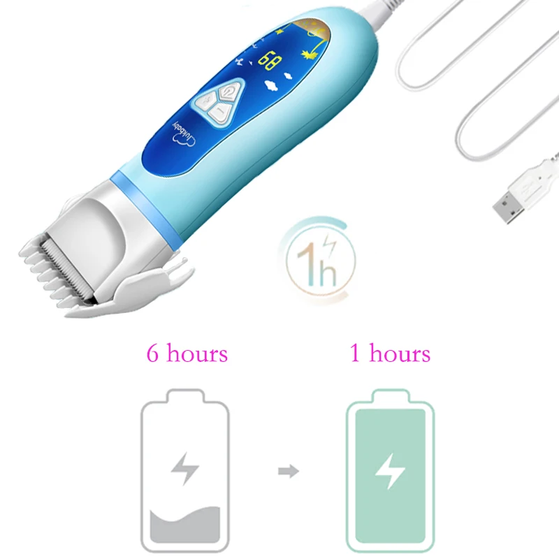 LUKBABY Professional Baby Hair clipper Powerful Electric Hair Trimmer Waterproof Hair Shaving Machine Kids Hair Clippers YD-0830