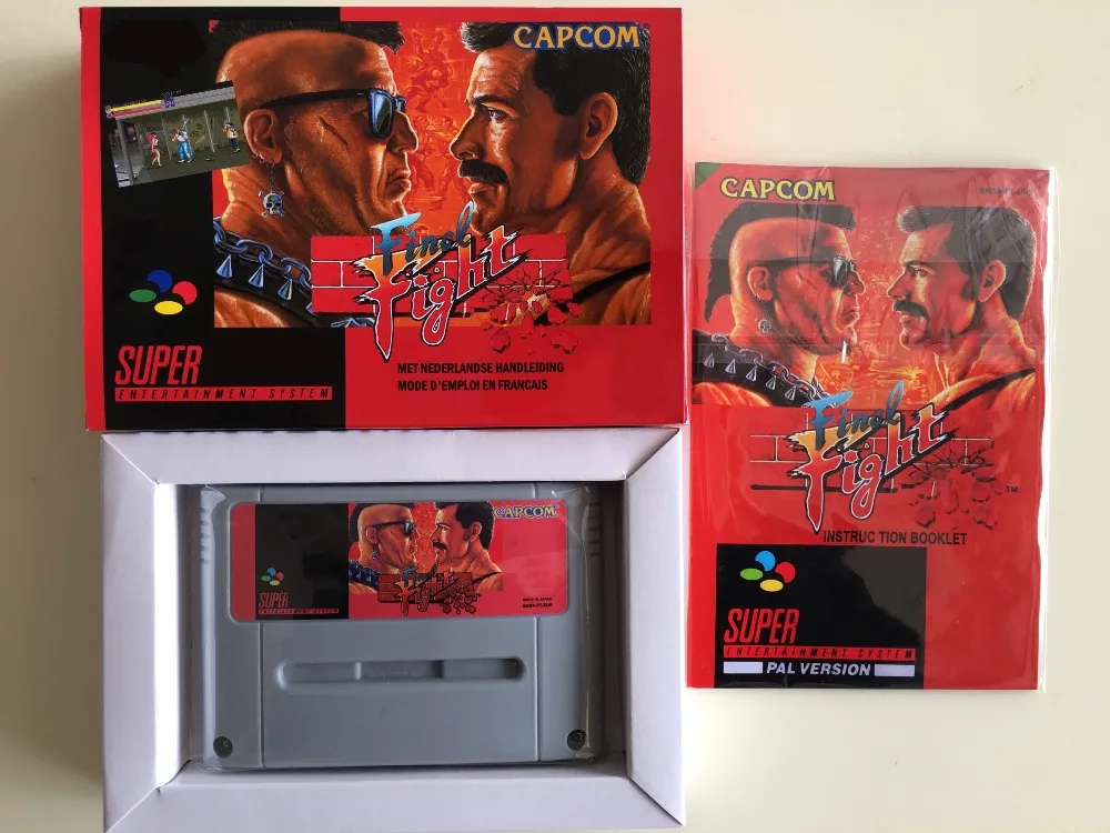 16 бит игры* Final Fight(PAL версия! Коробка+ руководство+ картридж