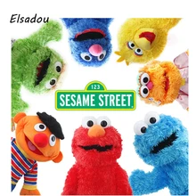Elsadou Sesame Street Elmo and Friends Oscar Cookie Grover Zoe Ernie Big Bird Stuffed Plush font
