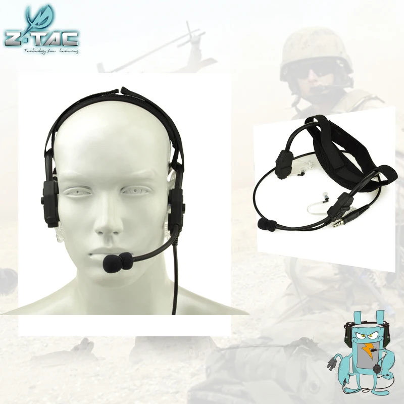

Z-TAC X-62000 HEADSET Boom Mic and Air duct headphones design for Ballistic Helmets and Ballistic Necks Z047