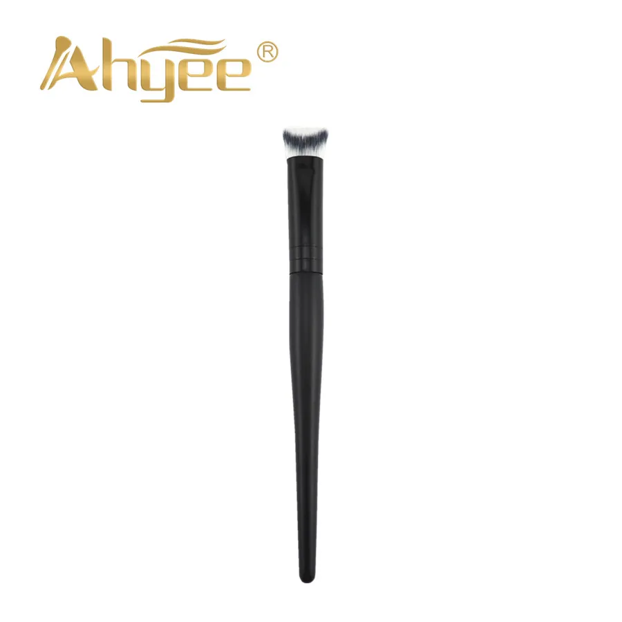 

Ahyee New Small 3D HD Precision Eye Brush Deepen Crease Nose Contour Black Wood Handle Aluminum Synthetic Hair Makeup Brush Tool