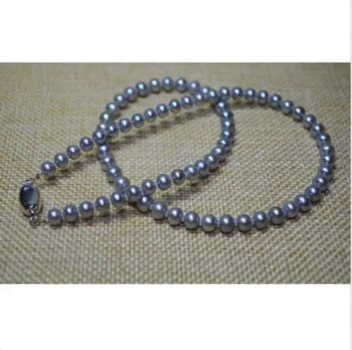 

Free Shipping >>graceful rare AAA+ 9-10MM south sea silver gray pearl necklace send gift
