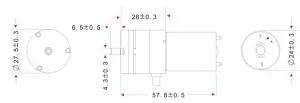 Air Pump Motor  DC 12V 370 02PM1