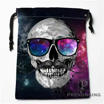 

Custom Flower Skull Drawstring Bags Printing Fashion Travel Storage Mini Pouch Swim Hiking Toy Bag Size 18x22cm 171203-04-06