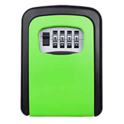 Green 4 цифры, металлический наружный Сейф для ключей, коробка для хранения ключей с паролем, органайзер, коробка для замка безопасности, настенное крепление, скрытый секретный сейф - Цвет: Green