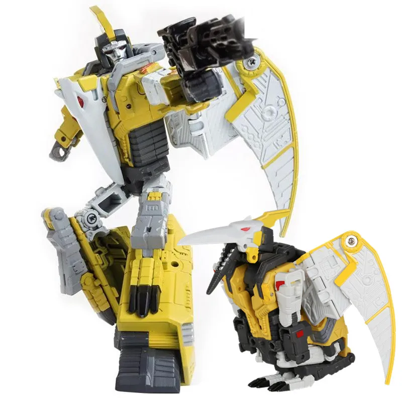 

HEIMANBA New 6 in 1 Dinosaur Transformation Toy Mode Movie 5 KO Oversize Alloy+ABS Action Figure Robot Collection Education Toys