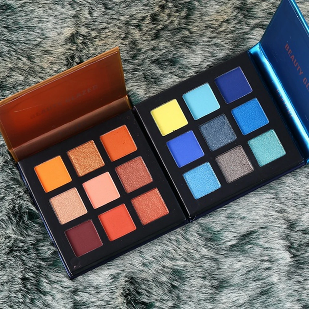 Лидер продаж палитра для макияжа Beauty Glazed 9 цветов 5 стилей тени Блестящий Матовый