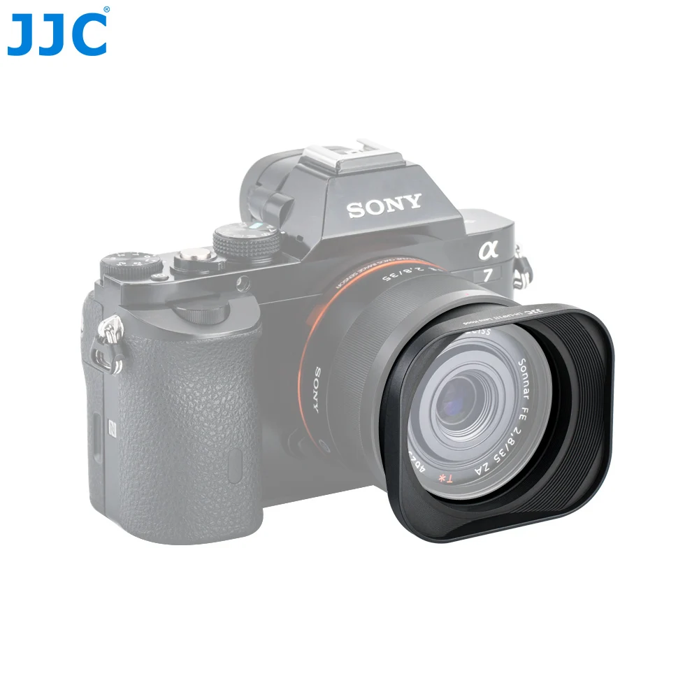 JJC металлическим квадратным бленда 49 мм для sony DSC-RX1 DSC-RX1R DSC-RX1R II Заменяет sony LHP-1