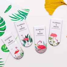 Фламинго друг Закладка-магнит бумажный зажим школьный офис поставка подарок студенческий Многофункциональный Руководство Закладка канцелярские принадлежности