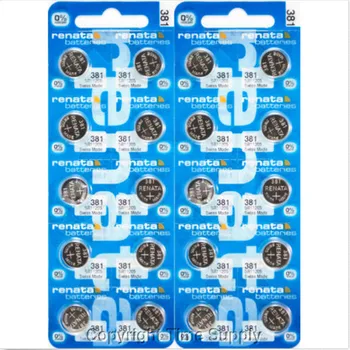 

20PCS/LOT Original Swiss Battery 381 SR1120SW 1.55V for Watch Silver 381 SR1120SW RENATA Watch Batteries Free Shipping