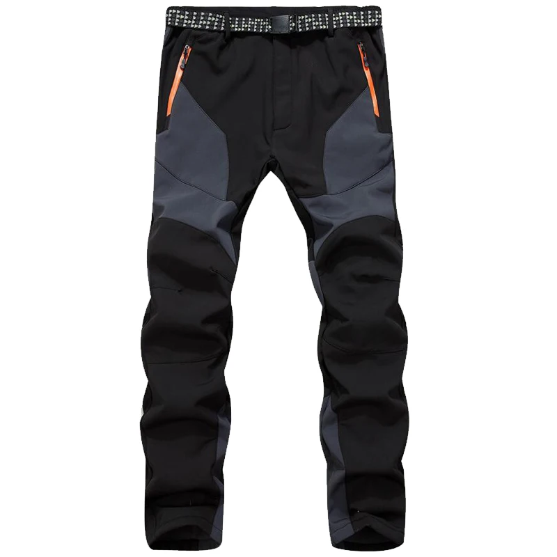

Winter Thermal Pants Men Thick Fleece Warm Waterproof Windproof Trousers Men's Inner Fleece Soft Shell Sportswear Outwear Pants