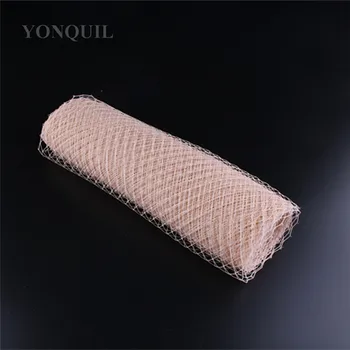 

New 18"45CM 2018 Peach or 13 colors Russia Birdcage Veil Wedding Hat Fascinators DIY Hair Accessories headwear decor 10yard/lot