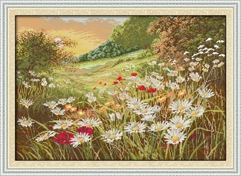 

Beautiful Flowers Needlework,Cross stitch,For Embroidery kits,Precise Printed Patterns Counted Cross-Stitching,DIY Handmade