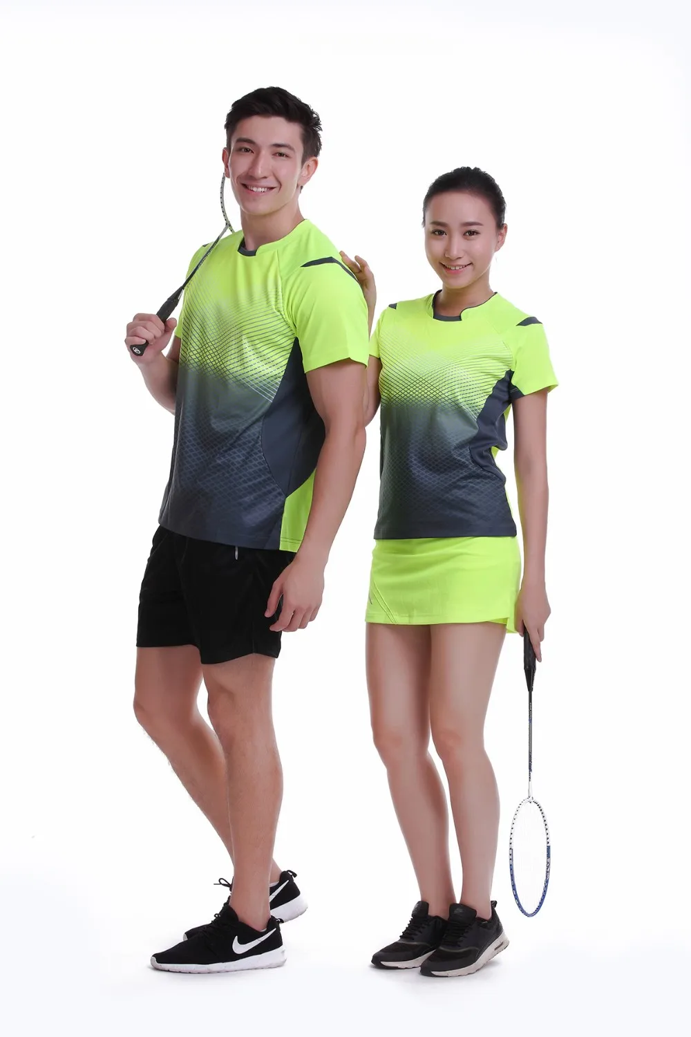 ropa deportiva secado rápido transpirable tenis, bádminton ropa de manga corta, mujeres/hombres tenis de mesa establece 1003|badminton clothes|tennis setsportswear tennis - AliExpress