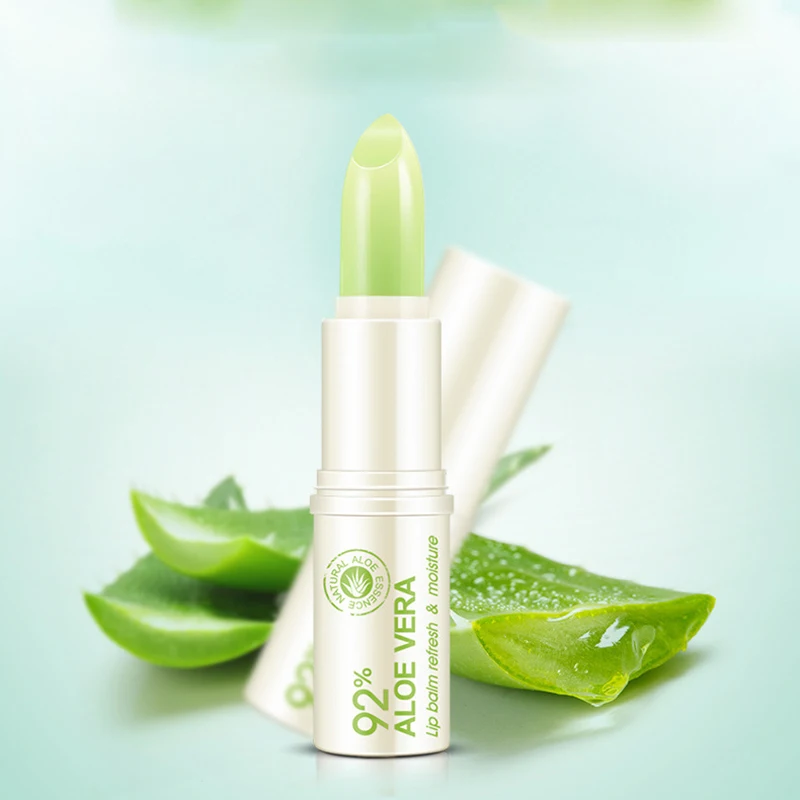 

Natural Aloe Moisturizing Lip Balm Colorless Refine Repair Lip Wrinkles for Woman Winter Lip Care 2019 Hot and New Product TSLM1