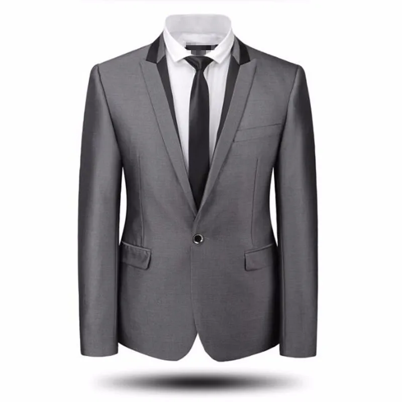 HB020 серые мужские костюмы, куртки, Новое поступление, свадебные смокинги для жениха с одной пуговицей, куртки, вечерние костюмы