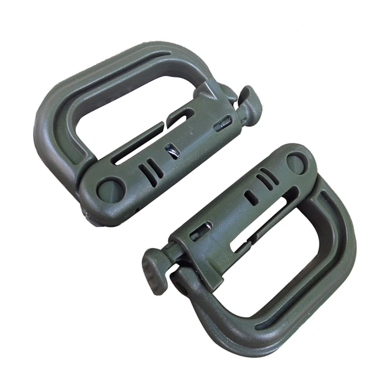 Set of 4 D snap shackle snap clip fastener snap shackle tac ring chain