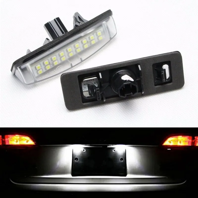 

2x Error Free 18 3528 SMD LED License Number Plate Lamps Car Light for Toyota Camry Aurion Prius Lexus IS300 GS430 RX330 ES300