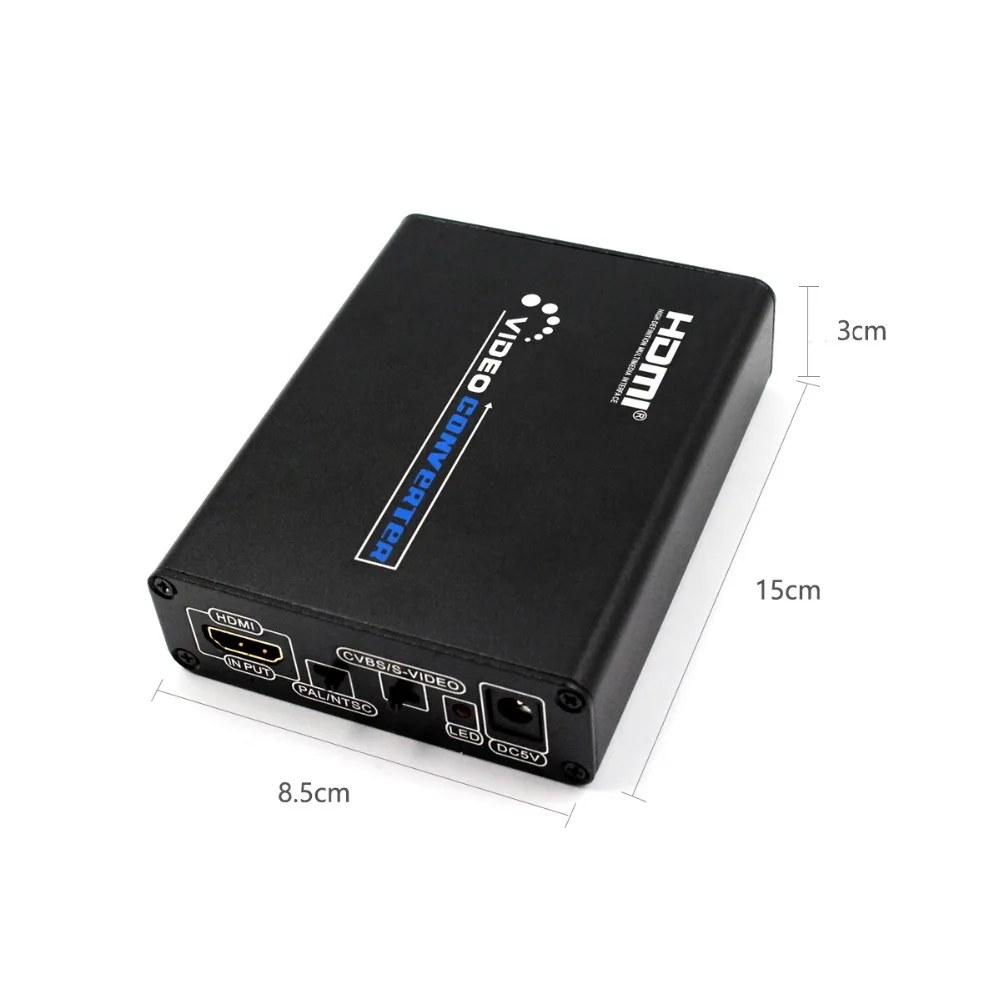 Конвертер HDMI в композитный/AV S Video 5 шт. RCA CVBS/L/R адаптер конвертер видео PAL/NTSC CVBS/S