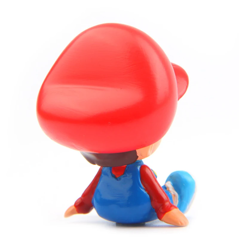 2pcs/lot Mario Princess Toadstool Peach Figures Toys PVC Super Mario Bros Action Figure Toy Gift for Home Decoration