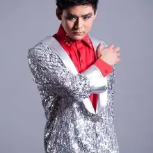 Белый персонализированные блестки певица пиджаки этап рок пиджак мужской костюм модные костюмы для мужчин пиджак masculino Настраиваемые