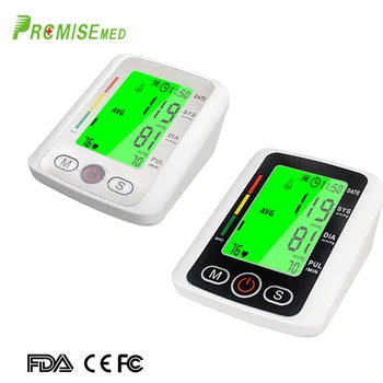

pr+mise Automatic digital upper arm blood pressure monitor heart rate pulsometer portable sphygmomanometer pulse meter