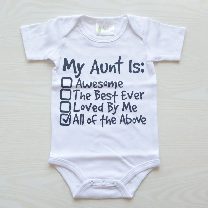 Fashion Newborn Baby Clothes Baby Romper Pajama Long Sleeve Print My Aunt Baby Girl Boy Clothes Roupas De Bebe Infant Jumpsuit Infant Jumpsuit Baby Rompersbaby Fashion Romper Aliexpress