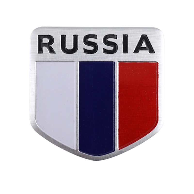 

Russia Flag Car Sticker And Decals For Motorcycle Bike 3D Aluminum Stickers On Cars Styling Body Auto Accessories Car-Styling