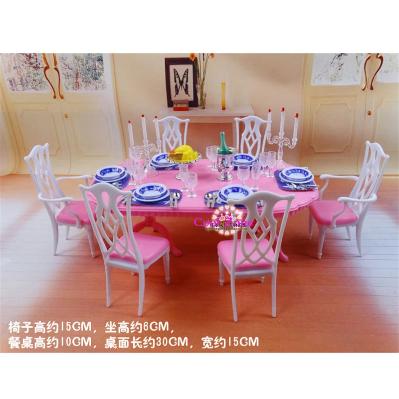 Miniature Furniture My Fancy Life Dining Room 2 For Barbie Doll Miniature Furniture My Fancy Life Dining Room 2 For Barbie Doll House Toys Free Shipping In Dolls Accessories From Hobbies On Aliexpress