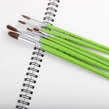 6 шт./компл. разных Форма с добавлением конского волоса; гуашь кисть для рисования Высокое Качество художник кисти для рисования набор ручек для школы товары для рукоделия