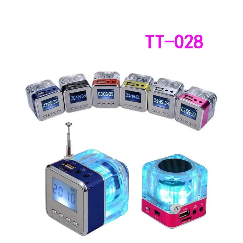 BEESCLOVER Nizhi tt 028 Mini USB Micro SD карта FM радио ЖК дисплей динамик портативный музыкальный