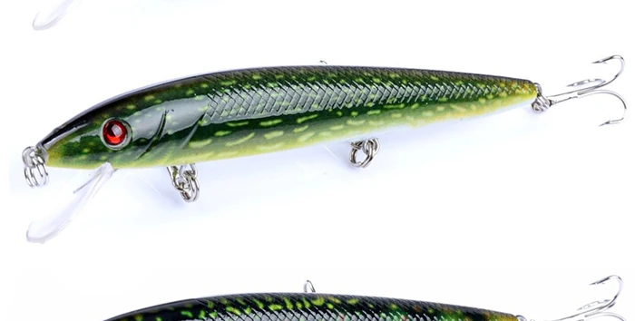 Fishing Lure Wobbler Jerkbait Minnow 4pcs 12cm 13.7g 0.6-1.8M Trout Artificial Bait Lures Hard Bait  (7)