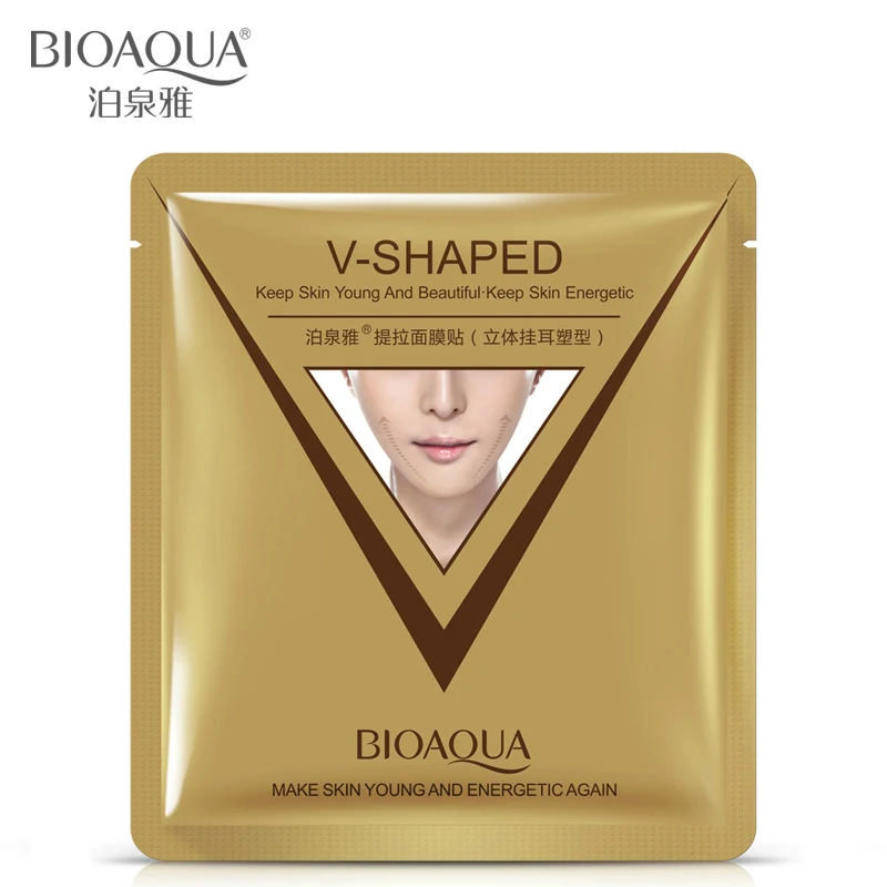 Online Bioaqua Merek Firming Lift Kulit Wajah Masker Dagu V Berbentuk Kolagen Masker Whitening Anti Kerut Anti Penuaan Mengurangi Baik garis